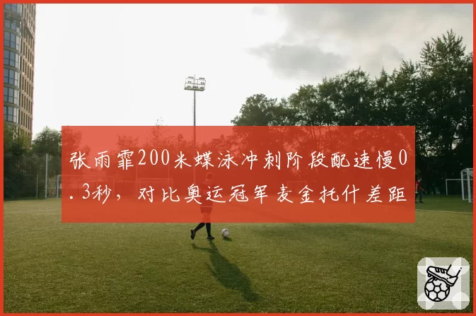 张雨霏200米蝶泳冲刺阶段配速慢0.3秒，对比奥运冠军麦金托什差距明显